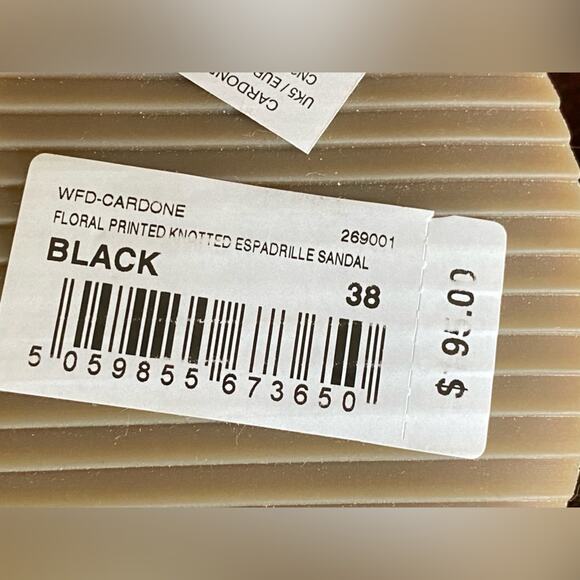 NWT Ted Baker London Cardone Floral Print Espadrille Wedge Sandal - Picture 10 of 11